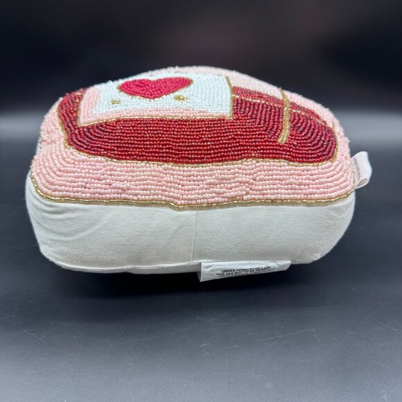 Beaded Love Potion Bottle Decorative Pillow Cupcakes And Cashmere Valentines Day - Picture 3 of 9